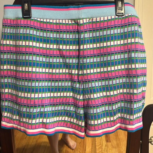 BNWT Lilly Pulitzer Avington Sweater Short Sz XL turquoise shore mermaid stripe - Picture 4 of 4